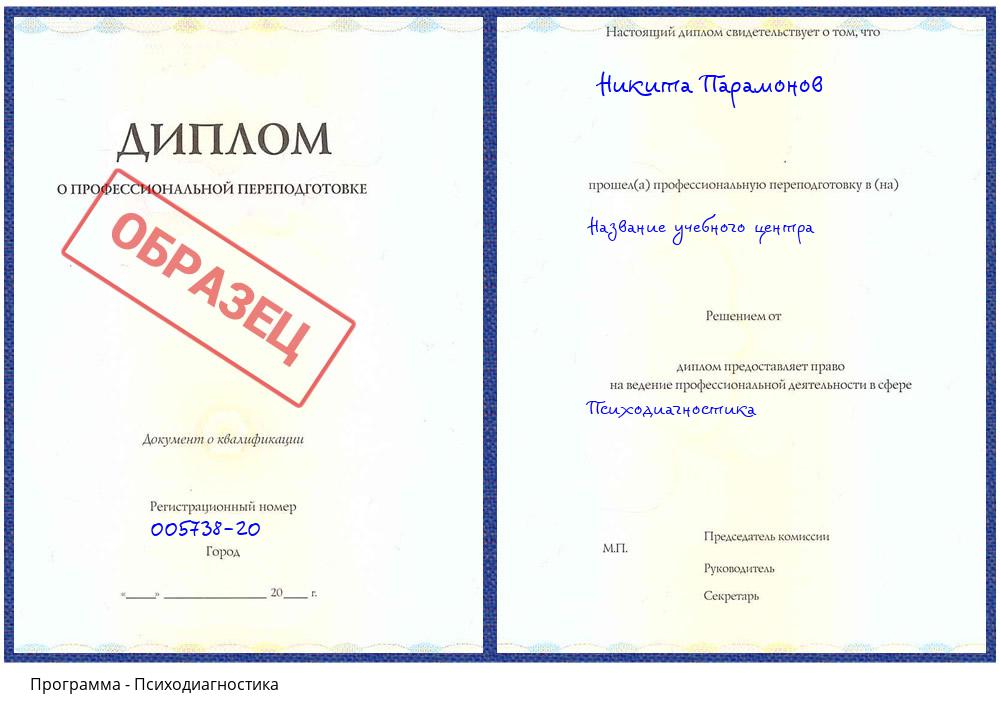 Психодиагностика Урюпинск